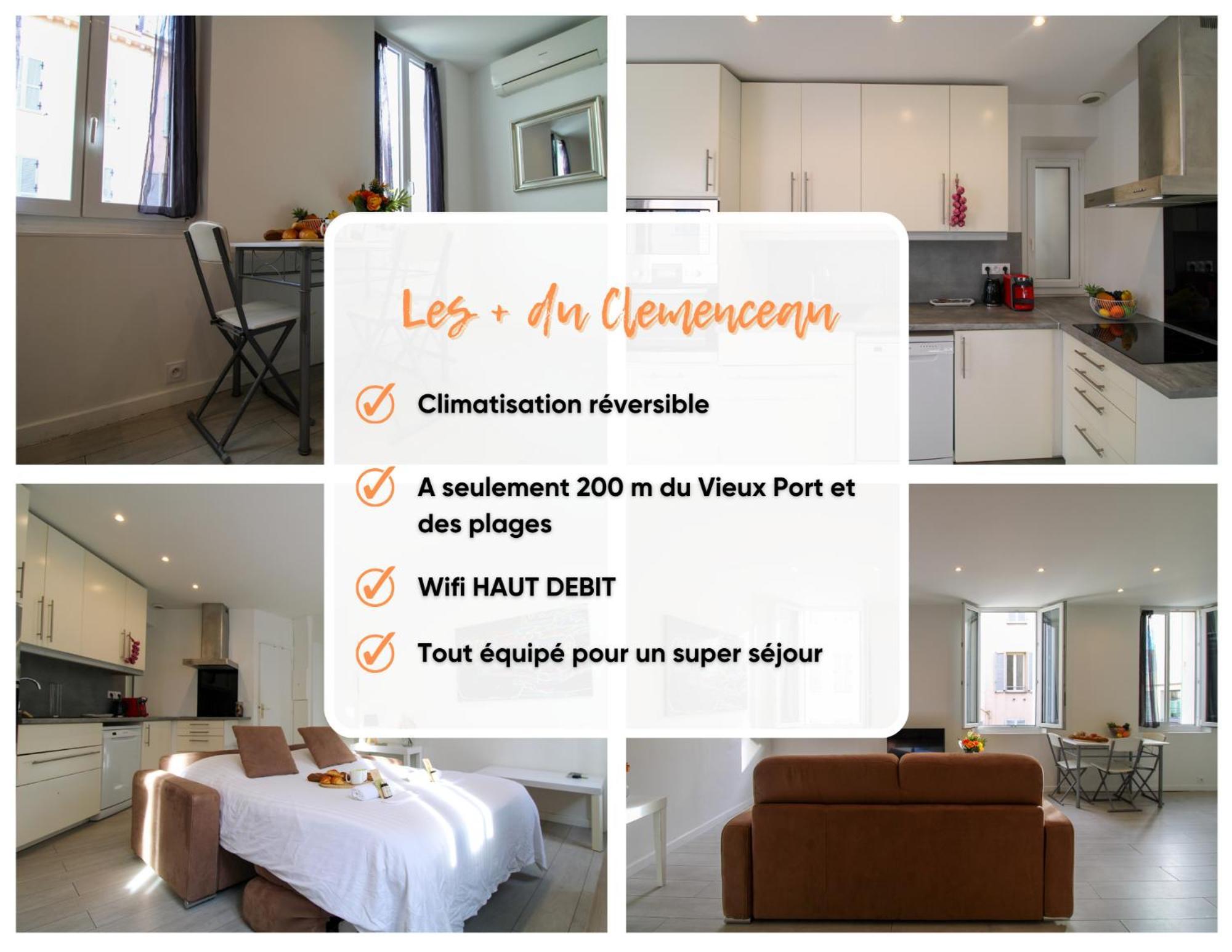 Le Clemenceau By Apirent #Cosy #200M Des Plages #Wifi カンヌ エクステリア 写真